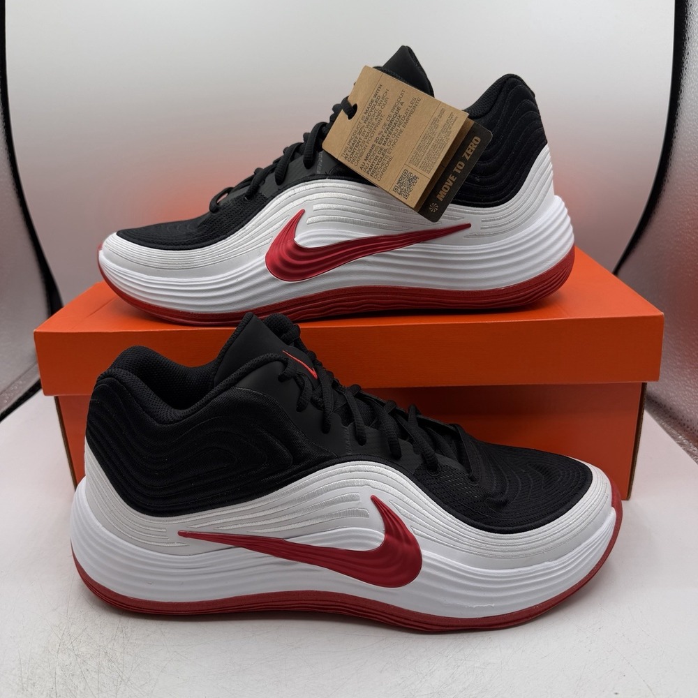 Nike Precision 8 Mid Basketball Shoes Mens Sz 13 Black Red Sneakers IH1105-003